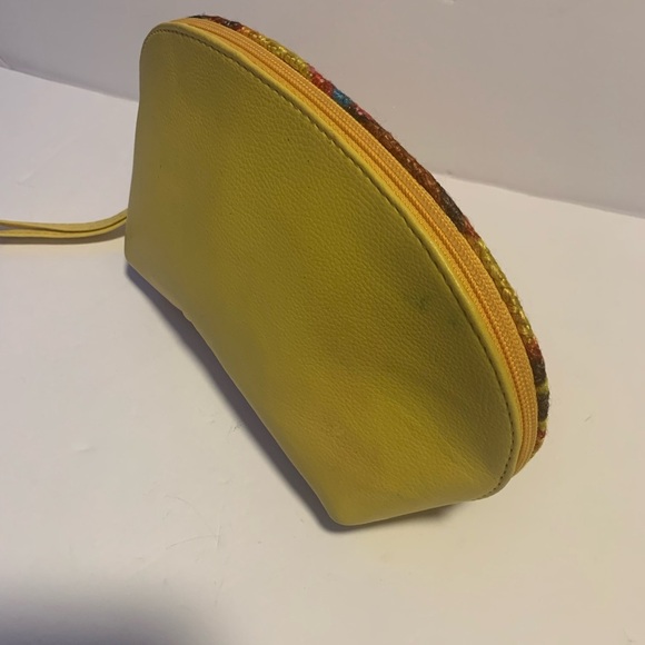 ❤️ Frida Kahlo Yellow Patterned Women's Cosmetics Bag 10”x6.5” - Picture 4 of 9